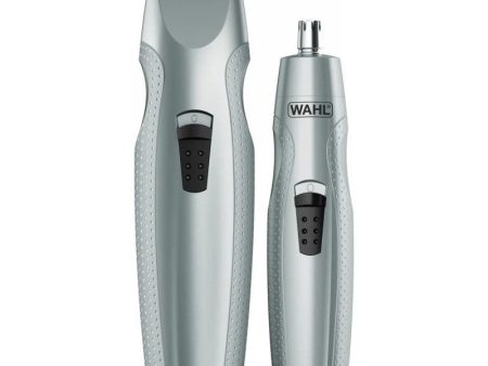 Daugiafuncis prietaisas WAHL Home Mustache & Beard Trimmer Duo WAH05606-308, sidabro spalvos, rinkinyje: barzdos ir ūsų plaukų kirpimo mašinėlė-trimeris ir nosies bei ausų plaukų trimeris Online Sale