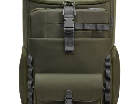 HP Modular 15.6 Backpack, 3-in-One (RFID Pouch, Backpack, Sleeve), Water Resistant with Rain Cover, Cable Pass-through, 27 Liter Capacity - Dark Olive Green Online Hot Sale