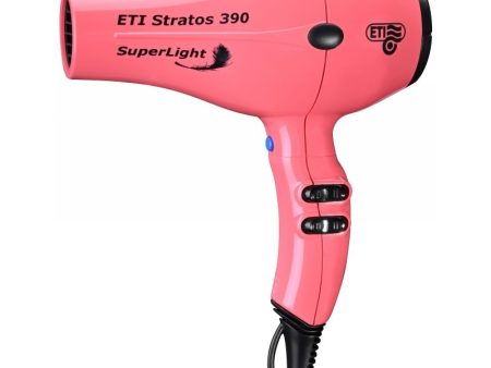 Profesionalus plaukų džiovintuvas ETI Stratos SuperLight 390 Pink ETIStratos390SuperLightP, rožinės spalvos, 2200 W Hot on Sale