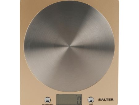 Salter 1036 OLCFEU16 Olympic Disc Electronic Digital Kitchen Scales Gold Supply