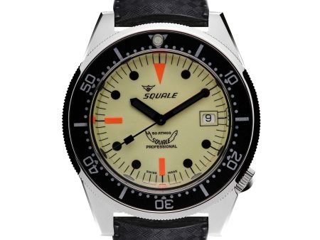 Squale 1521FULL.HT 500 Meter Swiss Automatic Dive Wristwatch Rubber For Cheap