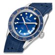 Squale SUB39GMTB.HTB GMT Blue Dial Automatic Rubber Strap Wristwatch on Sale