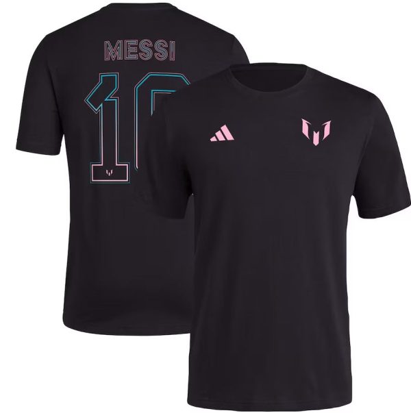 Messi x adidas Name & Number T-Shirt - Black on Sale