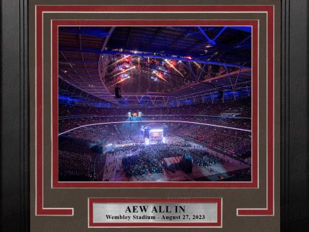 AEW All In at Wembley Stadium 8x10 Framed Wrestling Photo For Sale