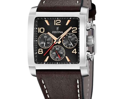 Festina F20653 4 Men s On The Square Chronograph Wristwatch For Discount