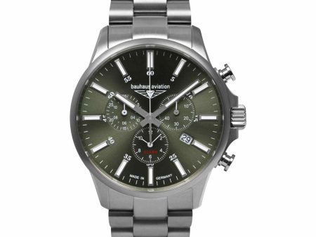 Bauhaus Aviation 2880M4 Men s Quartz Chronograph Wristwatch Cheap