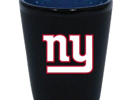 New York Giants Matte Black Inner Color Shot Glass Sale