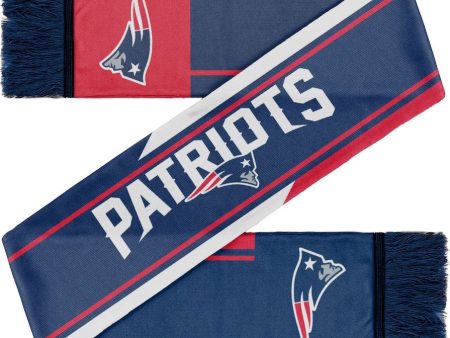 New England Patriots Colorwave Wordmark Scarf Supply