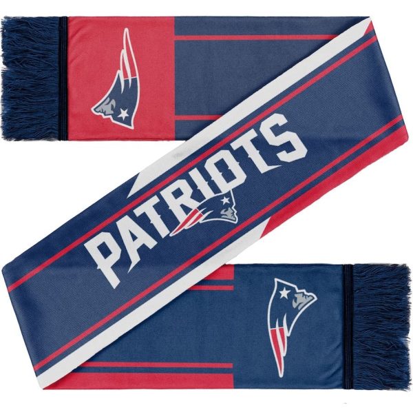 New England Patriots Colorwave Wordmark Scarf Supply