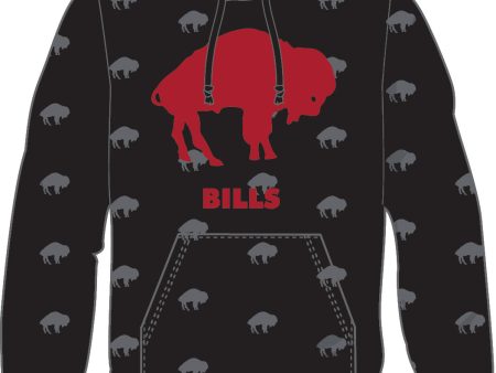 Buffalo Bills Mitchell & Ness All Over Print Fleece Hoodie Online Sale