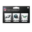 Philadelphia Eagles 3-Piece Shot Glass Gift Set Online