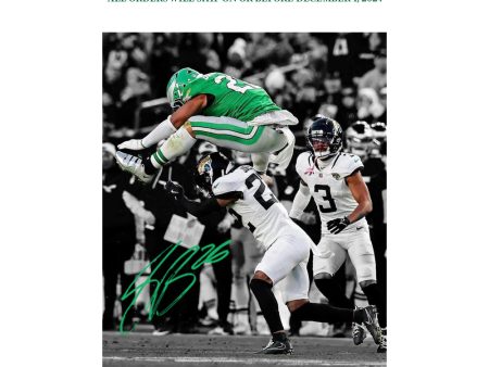 Saquon Barkley Autographed Reverse Hurdle Photo | Pre-Sale Opportunity Fashion