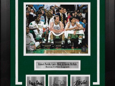 Robert Parish, Larry Bird & Kevin McHale Boston Celtics 8x10 Framed Photo with Engraved Autographs Sale