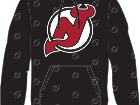 New Jersey Devils Mitchell & Ness All Over Print Fleece Hoodie Discount