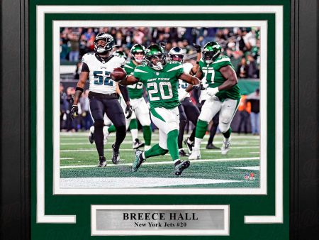 Breece Hall Touchdown Celebration New York Jets 8  x 10  Framed Football Photo Online Hot Sale