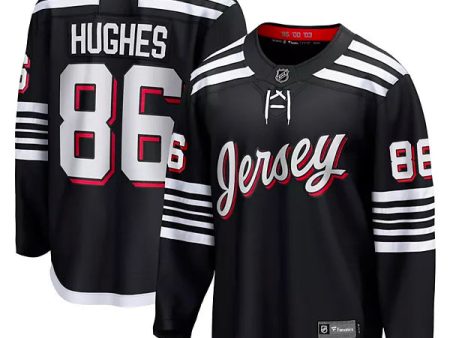 Jack Hughes New Jersey Devils Alternate Premier Breakaway Player Jersey Online now