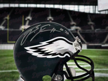 Boston Scott Philadelphia Eagles Autographed Football Mini-Helmet - Dynasty Sports Authenticated Cheap