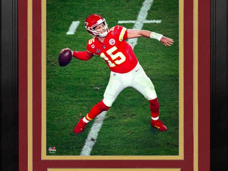 Patrick Mahomes Throwing Action Kansas City Chiefs 8  x 10  Framed Football Photo Supply