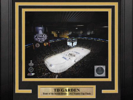 Boston Bruins TD Garden 2013 Stanley Cup Finals 8  x 10  Framed Hockey Stadium Photo Cheap