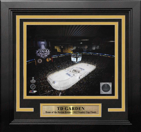 Boston Bruins TD Garden 2013 Stanley Cup Finals 8  x 10  Framed Hockey Stadium Photo Cheap