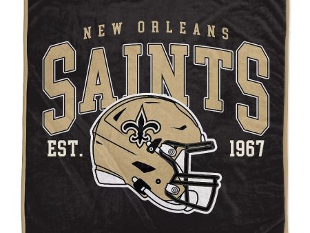 New Orleans Saints 50  x 60  Vintage Arch Block Blanket For Sale