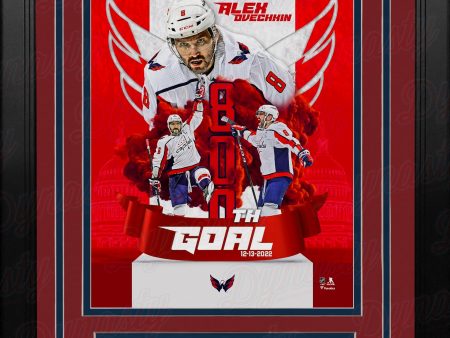 Alex Ovechkin Washington Capitals 800th Career Goal 8  x 10  Framed Hockey Collage Photo Online Hot Sale