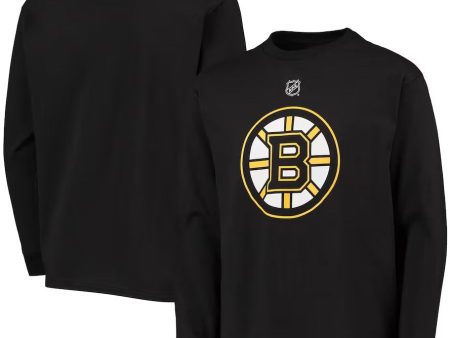 Boston Bruins Youth Primary Logo Long Sleeve T-Shirt - Black Online now