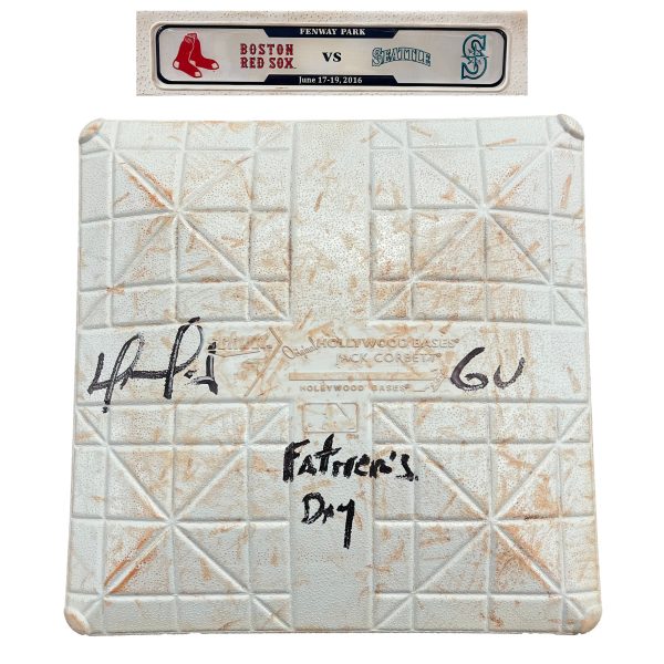 David Ortiz Boston Red Sox Autographed Baseball Game-Used Base Online now