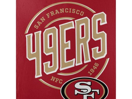 San Francisco 49ers 50  x 60  Campaign Fleece Blanket Cheap