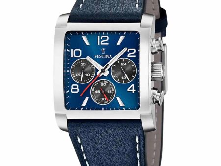 Festina F20653 1 Men s On The Square Chronograph Wristwatch Online now