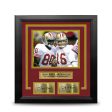 Jerry Rice & Joe Montana San Francisco 49ers 8  x 10  Framed Football Photo with Engraved Autographs Online Hot Sale