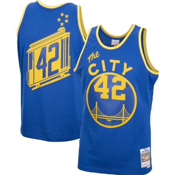 Nate Thurmond San Francisco Warriors Mitchell & Ness Blue Hardwood Classics 1966-67 Swingman Jersey Discount