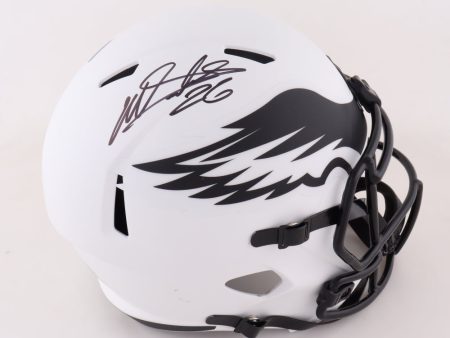 Miles Sanders Philadelphia Eagles Autographed Lunar Eclipse Speed Football Helmet Discount