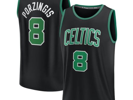 Kristaps Porzingis Boston Celtics Youth Fast Break Player Jersey - Statement Edition - Black Online Hot Sale