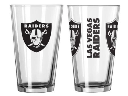 Las Vegas Raiders Game Day Pint Glass For Sale