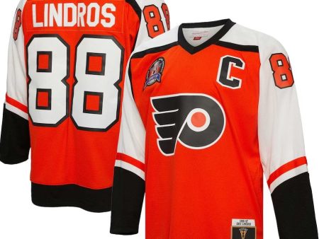 Eric Lindros Philadelphia Flyers Mitchell & Ness 1996 97 Captain Patch Blue Line Player Jersey Online