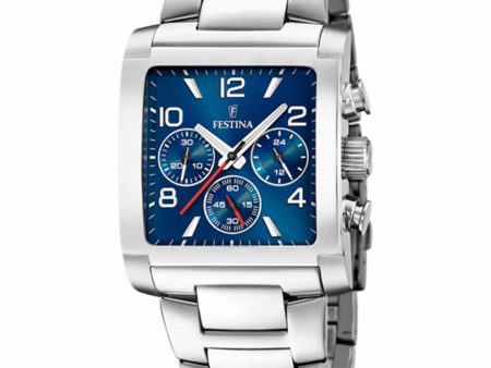 Festina F20652 1 Men s On The Square Chronograph Wristwatch Online now