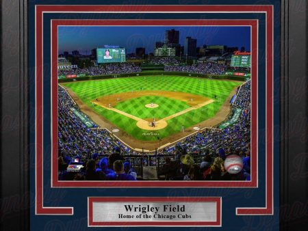 Chicago Cubs Wrigley Field 8  x 10  Framed Baseball Stadium Photo For Discount