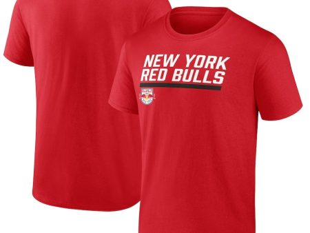 New York Red Bulls Stacked Slant T-Shirt - Red Supply