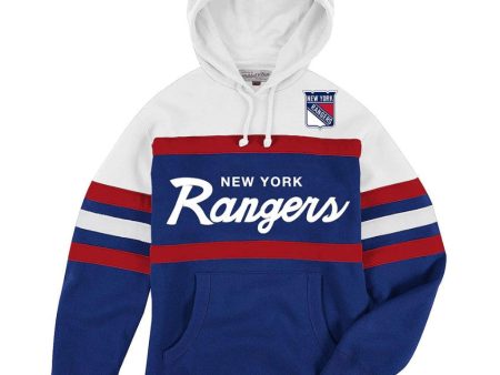 New York Rangers Mitchell & Ness Head Coach Hoodie For Sale