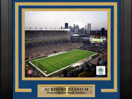 Pittsburgh Panthers Acrisure Stadium 8  x 10  Framed College Football Stadium Photo Online Sale