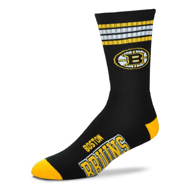 Boston Bruins 4 Stripe Deuce Socks - Adult For Sale