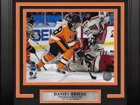 Daniel Briere 2012 Winter Classic Philadelphia Flyers 8  x 10  Framed Hockey Photo Hot on Sale