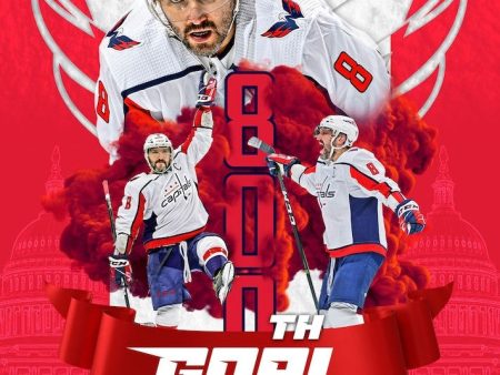 Alex Ovechkin Washington Capitals 800th Career Goal 8  x 10  Hockey Collage Photo For Discount