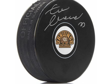 Zdeno Chara Boston Bruins Autographed 100th Anniversary Hockey Puck For Sale