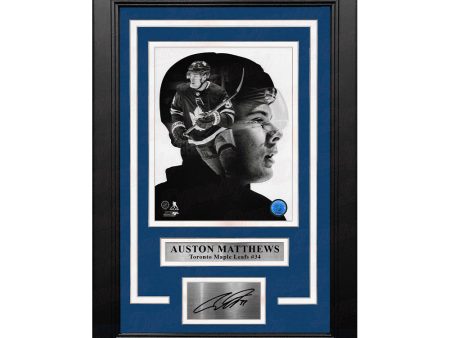 Auston Matthews PROfile Toronto Maple Leafs 8  x 10  Framed Hockey Photo with Engraved Autograph Sale