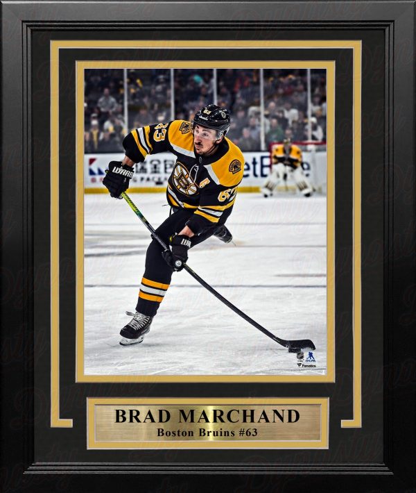 Brad Marchand in Action Boston Bruins 8  x 10  Framed Hockey Photo Online now