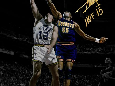 Dikembe Mutombo Denver Nuggets Autographed 16x20 Basketball Photo Inscribed Hall of Fame: Gold Ink Online Sale