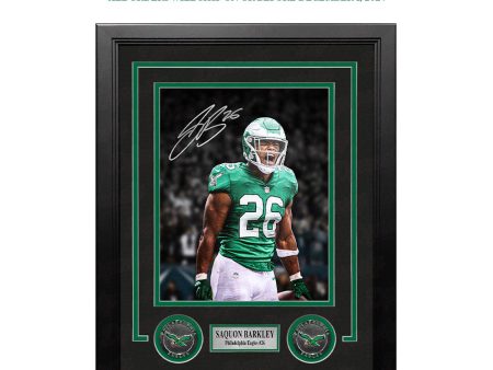 Saquon Barkley Autograph Philadelphia Eagles Framed Photo | Pre-Sale Opportunity For Cheap