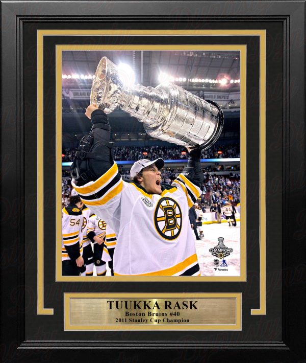 Tuukka Rask Stanley Cup Boston Bruins 8  x 10  Framed Hockey Photo For Sale